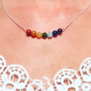 COPY - Chakra Gemstone Necklace!